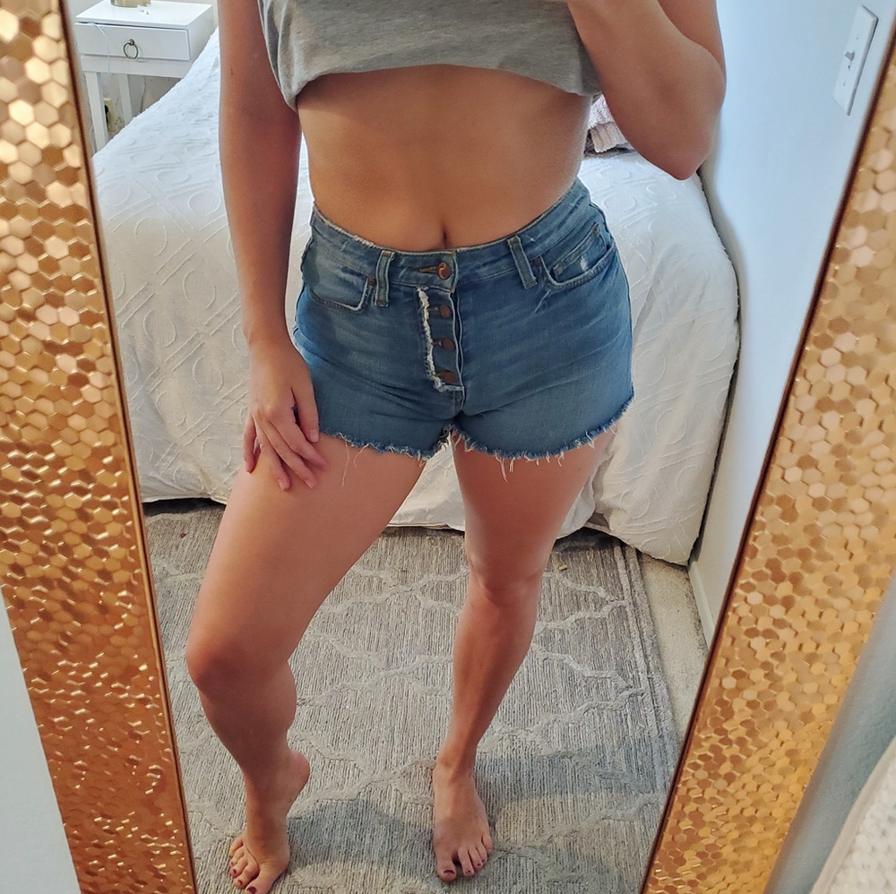 Joes button up cut off shorts